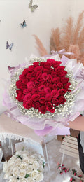Rosalie Red Rose 52 | Fresh Rose Bouquet